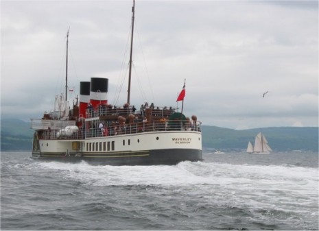PS Waverley passes Kentra in 2003